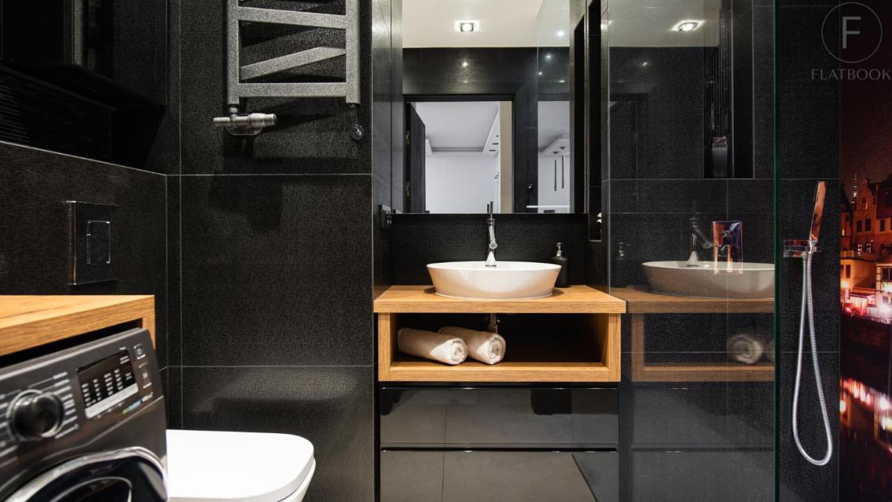 Flatbook Apartments Waterlane Island Spa With Riverview Gdansk Exterior photo